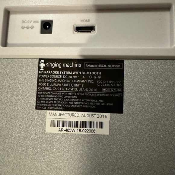 Karaoke system w two 🎤 sound systems audio singing machine - Picture 4 of 4